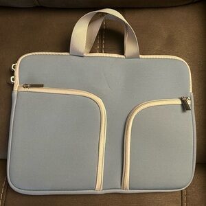 9X12 laptop bag blue